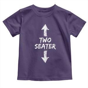 Funny Two Seater Toddler T Shirt Dirty Adult Humor Offensive Gag TS11 Purple Print Your Wear