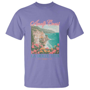 Amalfi Coast Italy Travel Trip T Shirt La Dolce Vita Mediterranean Sea TS11 Violet Print Your Wear