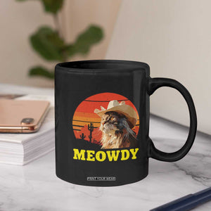 Funny Meowdy Coffee Mug Country Music Western Cowboy Cat TS11 Print Your Wear