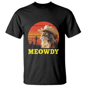 Funny Meowdy T Shirt Country Music Western Cowboy Cat TS11 Black Print Your Wear