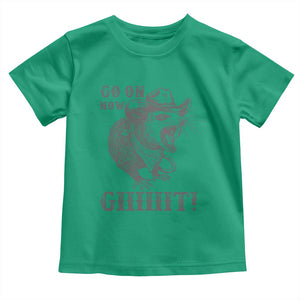 Funny Cowboy Opossum Toddler T Shirt Go On Now Git Western Country Opossum TS11 Irish Green Print Your Wear