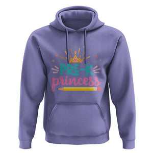 Back To School Hoodie Pre-K Princess Lovely Yellow Crown Pencil Cute Star TS11 Violet Print Your Wear