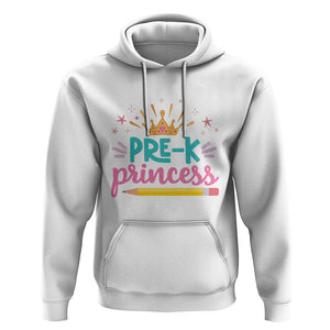 Back To School Hoodie Pre-K Princess Lovely Yellow Crown Pencil Cute Star TS11 White Print Your Wear