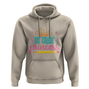 Back To School Hoodie 1ST Grade Princess Lovely Yellow Crown Pencil Cute Star TS11 Sand Print Your Wear