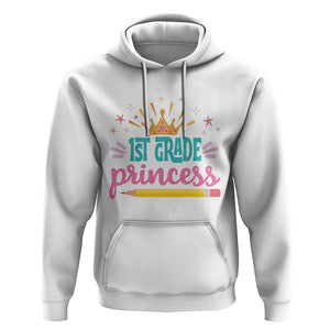 Back To School Hoodie 1ST Grade Princess Lovely Yellow Crown Pencil Cute Star TS11 White Print Your Wear
