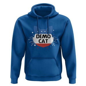Funny American Cat Hoodie Demo Cat Star US Flag TS11 Royal Blue Print Your Wear