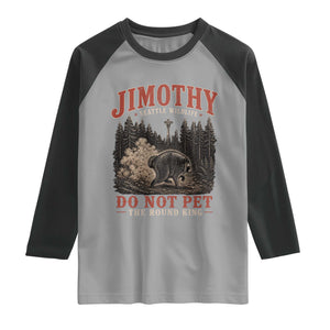 Jimothy Raccoon Seattle Wildlife Raglan Shirt Do Not Pet The Round King Funny Viral Trash Panda