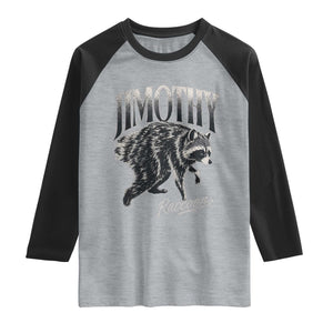 Jimothy Raccoon Raglan Shirt Funny Seattle Trash Panda Wildlife