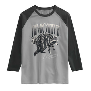 Jimothy Raccoon Raglan Shirt Funny Seattle Trash Panda Wildlife