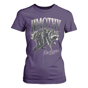 Jimothy Raccoon T Shirt For Women Funny Seattle Trash Panda Wildlife TS11 Purple Print Your Wear