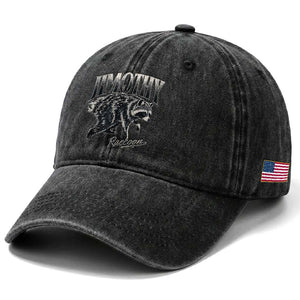 Jimothy Raccoon Washed Cotton Baseball Cap Funny Seattle Trash Panda Wildlife TS11 Print Your Wear