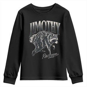Jimothy Raccoon Youth Sweatshirt Funny Seattle Trash Panda Wildlife