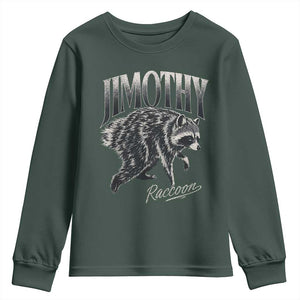 Jimothy Raccoon Youth Sweatshirt Funny Seattle Trash Panda Wildlife
