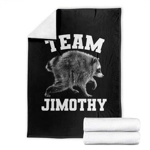 Team Jimothy Raccoon Throw Blanket Funny Seattle Trash Panda Lover