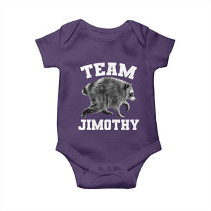 Team Jimothy Raccoon Baby Onesie Funny Seattle Trash Panda Lover