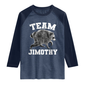 Team Jimothy Raccoon Raglan Shirt Funny Seattle Trash Panda Lover