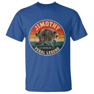 Jimothy Raccoon Seattle Feral Legend T Shirt Funny Trash Panda Meme Retro