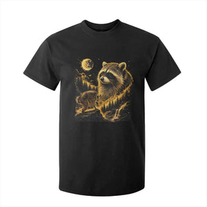 Jimothy Raccoon Howling at The Moon Parody 90s Retro T Shirt For Kid