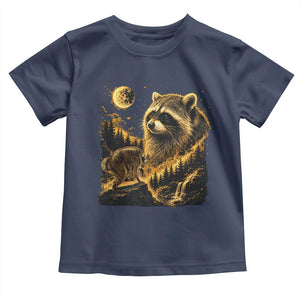 Jimothy Raccoon Howling at The Moon Parody 90s Retro Toddler T Shirt