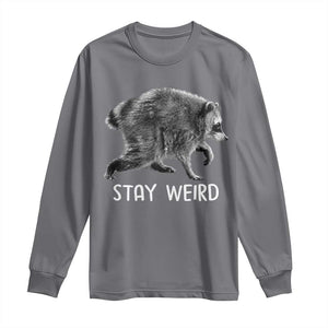 Jimothy the Raccoon Funny Stay Weird Long Sleeve Shirt Seattle Short Spine Trash Panda
