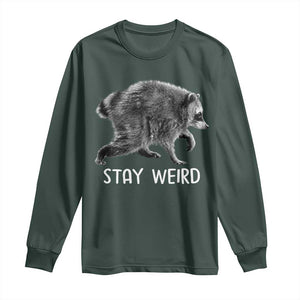 Jimothy the Raccoon Funny Stay Weird Long Sleeve Shirt Seattle Short Spine Trash Panda