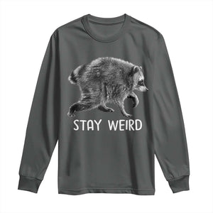 Jimothy the Raccoon Funny Stay Weird Long Sleeve Shirt Seattle Short Spine Trash Panda