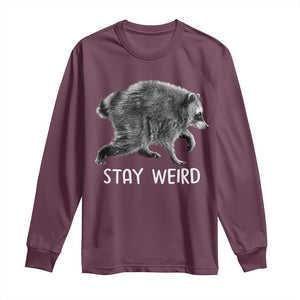 Jimothy the Raccoon Funny Stay Weird Long Sleeve Shirt Seattle Short Spine Trash Panda