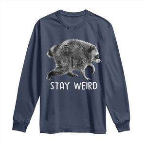 Jimothy the Raccoon Funny Stay Weird Long Sleeve Shirt Seattle Short Spine Trash Panda