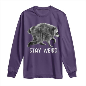 Jimothy the Raccoon Funny Stay Weird Long Sleeve Shirt Seattle Short Spine Trash Panda