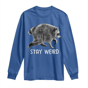 Jimothy the Raccoon Funny Stay Weird Long Sleeve Shirt Seattle Short Spine Trash Panda