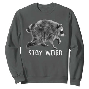 Jimothy the Raccoon Funny Stay Weird Sweatshirt Seattle Short Spine Trash Panda