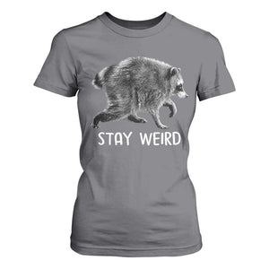 Jimothy the Raccoon Funny Stay Weird T Shirt For Women Seattle Short Spine Trash Panda
