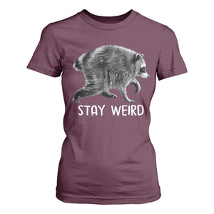 Jimothy the Raccoon Funny Stay Weird T Shirt For Women Seattle Short Spine Trash Panda