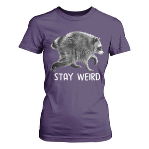 Jimothy the Raccoon Funny Stay Weird T Shirt For Women Seattle Short Spine Trash Panda