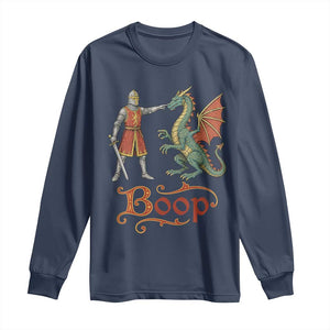 Boop Medieval Knight Dragon Long Sleeve Shirt Funny Ren Faire Dark Fantasy