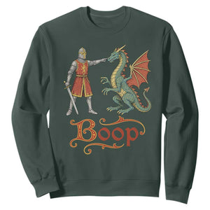 Boop Medieval Knight Dragon Sweatshirt Funny Ren Faire Dark Fantasy