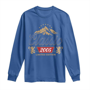 21st Birthday Beer Classic 2005 Limited Edition Long Sleeve Shirt Funny Gifts for 21 Year Olds