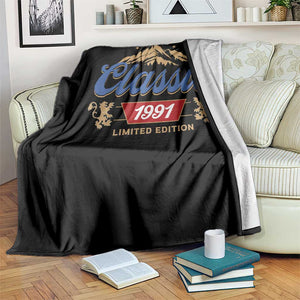 35th Birthday Beer Classic 1991 Limited Edition Throw Blanket Funny Gifts for 35 Year Olds