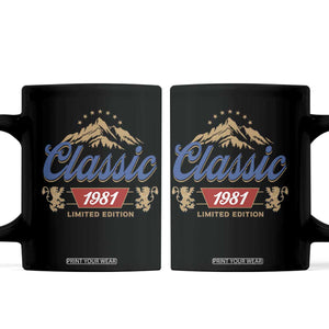 45th Birthday Beer Classic 1981 Limited Edition Coffee Mug Funny Gifts for 45 Year Olds