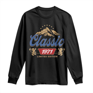 55th Birthday Beer Classic 1971 Limited Edition Long Sleeve Shirt Funny Gifts for 55 Year Olds