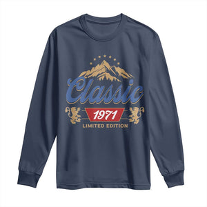 55th Birthday Beer Classic 1971 Limited Edition Long Sleeve Shirt Funny Gifts for 55 Year Olds