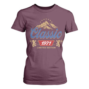 55th Birthday Beer Classic 1971 Limited Edition T Shirt For Women Funny Gifts for 55 Year Olds