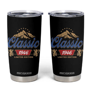 80th Birthday Beer Classic 1946 Limited Edition Tumbler Cup Funny Gifts for 80 Year Olds