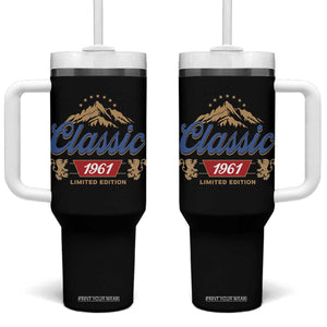 65th Birthday Beer Classic 1961 Limited Edition Tumbler With Handle Funny Gifts for 65 Year Olds