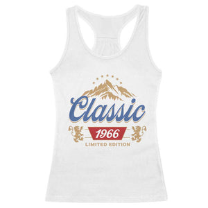 60th Birthday Beer Classic 1966 Limited Edition Racerback Tank Top Funny Gifts for 60 Year Olds