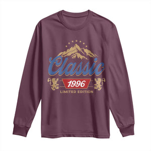 30th Birthday Beer Classic 1996 Limited Edition Long Sleeve Shirt Funny Gifts for 30 Year Olds