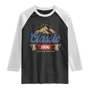 30th Birthday Beer Classic 1996 Limited Edition Raglan Shirt Funny Gifts for 30 Year Olds