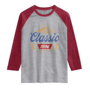 30th Birthday Beer Classic 1996 Limited Edition Raglan Shirt Funny Gifts for 30 Year Olds