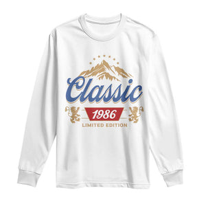 40th Birthday Beer Classic 1986 Limited Edition Long Sleeve Shirt Funny Gifts for 40 Year Olds