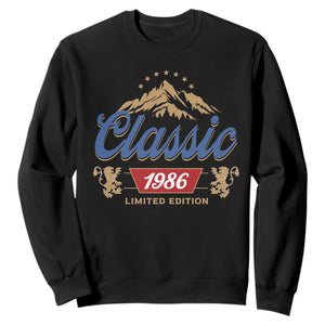 40th Birthday Beer Classic 1986 Limited Edition Sweatshirt Funny Gifts for 40 Year Olds